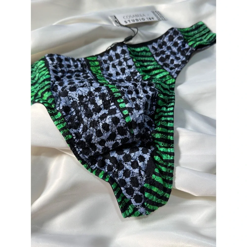 Men's Luxury Lace G-String Bold Print Sexy Designer Thong Statement Piece XL